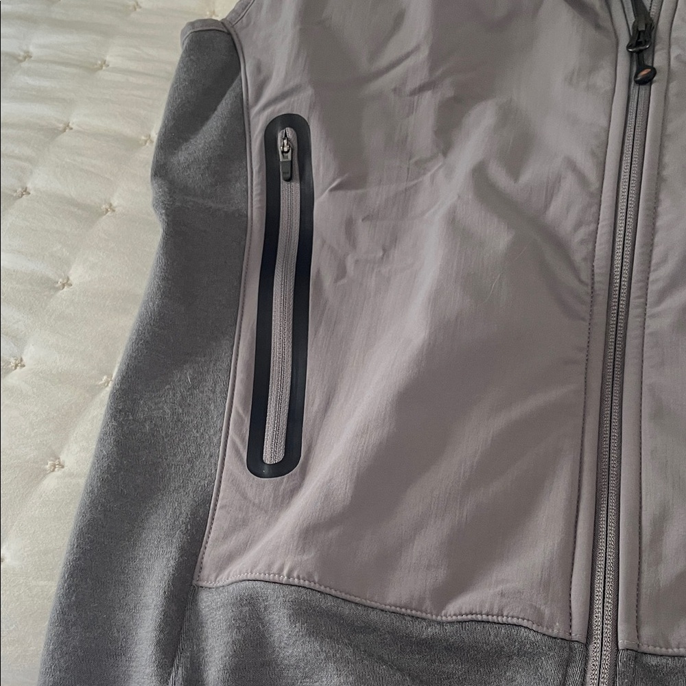 FirstLite Gray Softshell Vest with Orange Logo - image 4